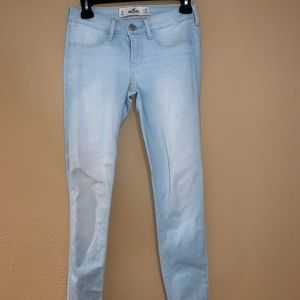 Hollister light denim skinny jeans